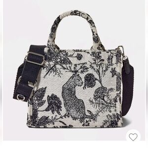 Small Jacquard Boxy Tote Handbag Cross Body A New Day